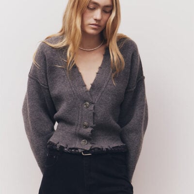 Blanca Pepa Cardigan Charcoal Grey - Image 1