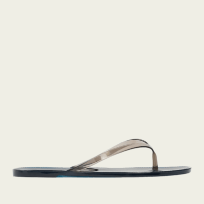 Black Suede Studio Crystal Sandal - Image 1