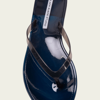 Black Suede Studio Crystal Sandal - Image 2