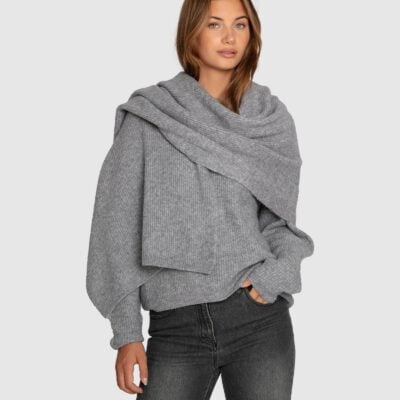 Belle & Bloom Wrap Me Up Scarf Sweater - Image 1