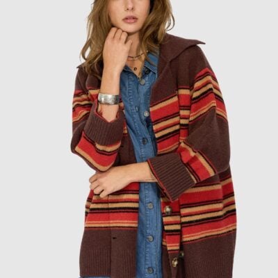 Belle & Bloom So Many Likes Oversized Knitted Cardi Coat - Image 1