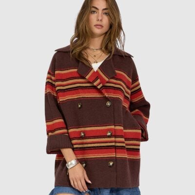 Belle & Bloom So Many Likes Oversized Knitted Cardi Coat - Image 2