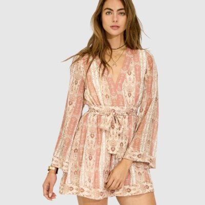 Belle & Bloom Precision Flared Sleeve Mini Dress - Image 1