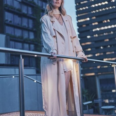 Belle & Bloom Major Mood Soft Maxi Trench - Image 1