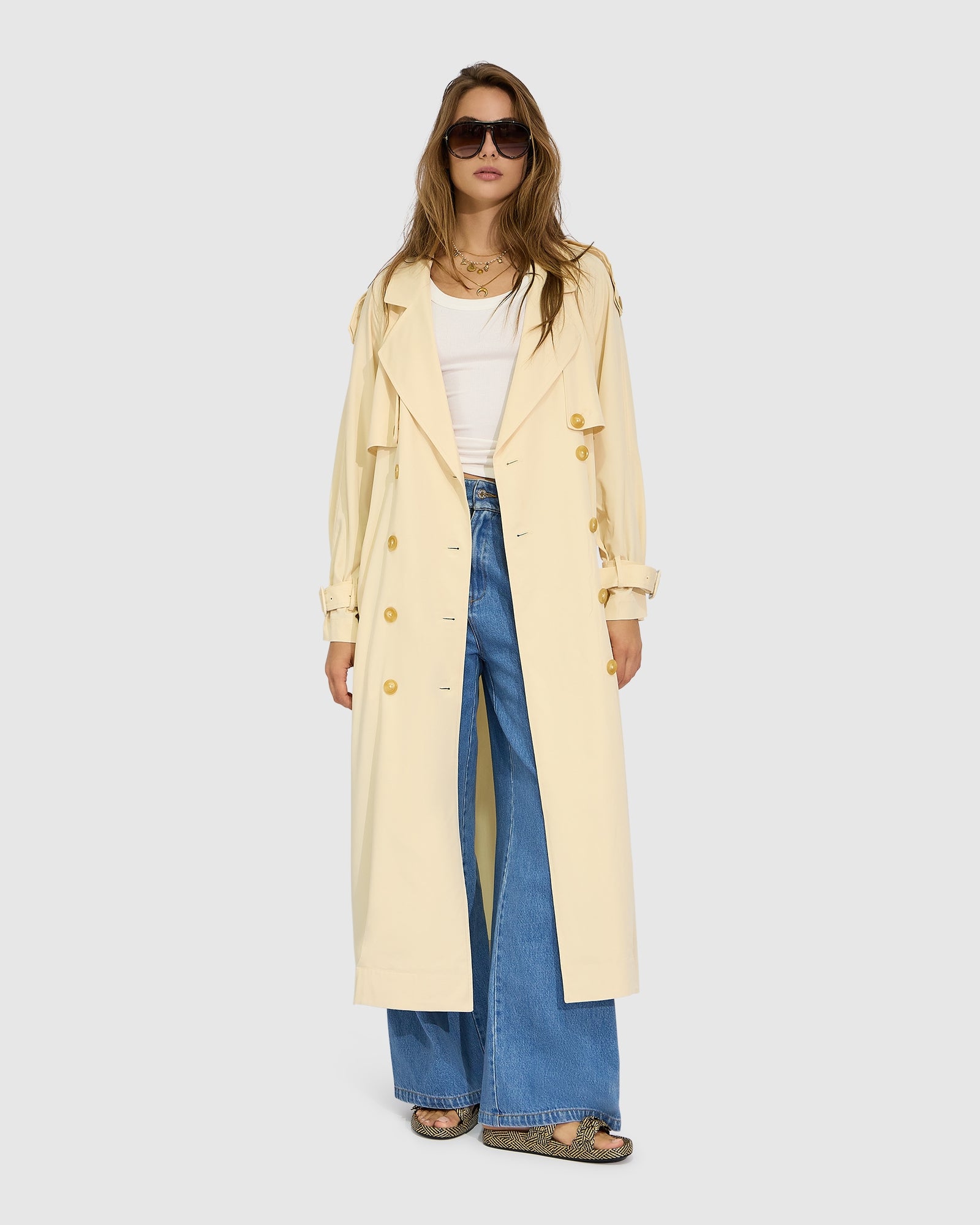 MNBNB130826054615035_2 Belle & Bloom Major Mood Soft Maxi Trench - Image 2