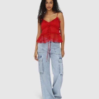 Belle & Bloom Heart Of Glass Chiffon Cami - Image 1