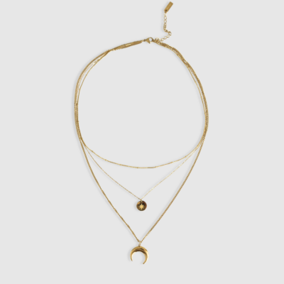 Belle & Bloom Golden Reverie Waterproof Layered Necklace - Image 2