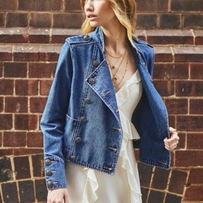 Belle & Bloom Front Line Military Denim Jacket - Image 1