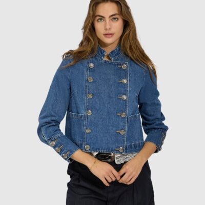 Belle & Bloom Front Line Military Denim Jacket - Image 2
