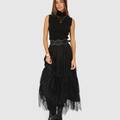 Belle & Bloom Dreamy Days Lace Tiered Skirt - Image 2