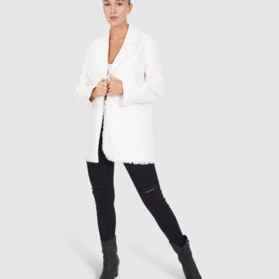 Belle & Bloom Young Blood Frayed Edge Blazer - Image 2