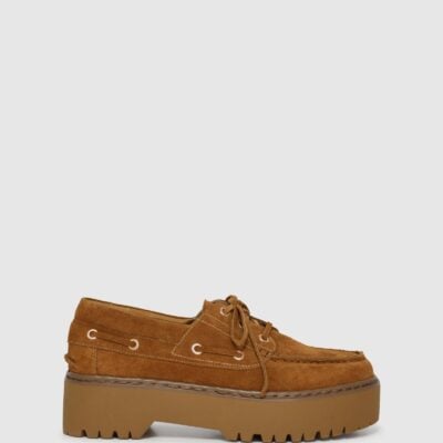 Belle & Bloom Yachting Day Suede Boat Shoe - Image 1