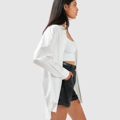 Belle & Bloom Wilder Days Vegan Leather Shorts - Image 2