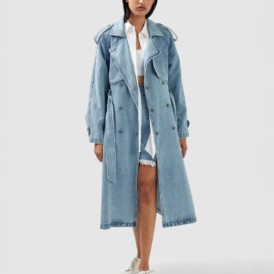 Belle & Bloom Wild Skies Denim Trench - Image 2