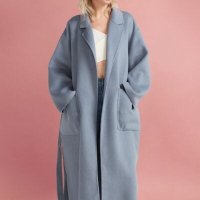 Belle & Bloom Wide Awake Split Hem Wool Blend Overcoat - Image 1