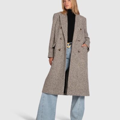 Belle & Bloom Wherever I Go Wool Blend Tweed Coat - Image 1