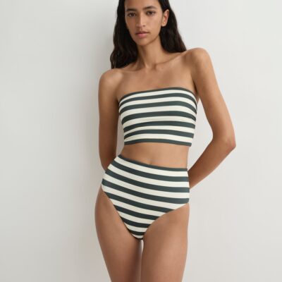 Bondi Born Stella Bikini Top - Forest Stripe (Embodee™) - Image 1