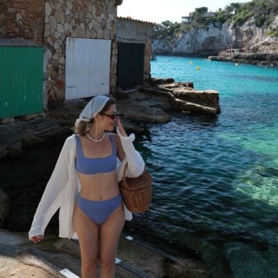Bondi Born Poppy Bikini Bottom - Sky (Embodee™) - Image 2