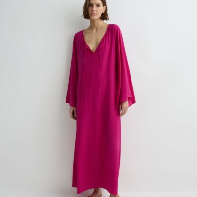 Bondi Born Orta Silk Tie-Front Tunic - Image 1