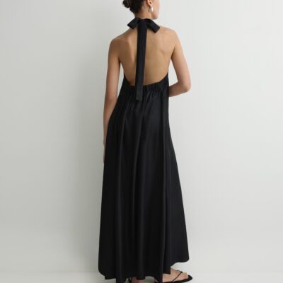 Bondi Born Marfa Silk Halter Maxi Dress - Image 2