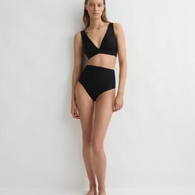 Bondi Born Lya Bikini Top - Black (Sculpteur®) - Image 1