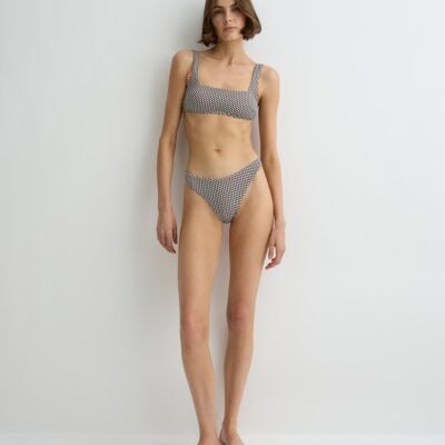 Bondi Born Leya Bikini Bottom - Mocha Dot (Embodee™) - Image 1