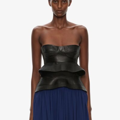 Christopher Esber Bellona Moulded Leather Bodice - Image 1