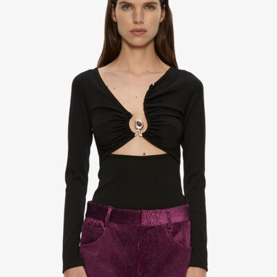 Christopher Esber Diverge Droplet Long Sleeve Top - Image 1
