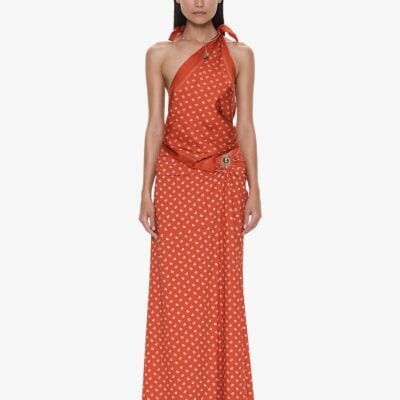 Christopher Esber Bandana Ruched Orbit Skirt - Image 1