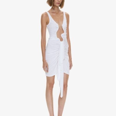 Christopher Esber Salacia Jersey Drape Mini Dress - Image 2