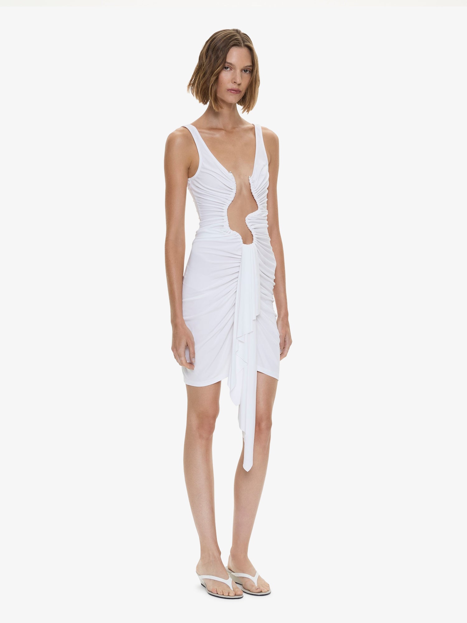 Christopher Esber Salacia Jersey Drape Mini Dress - Image 2