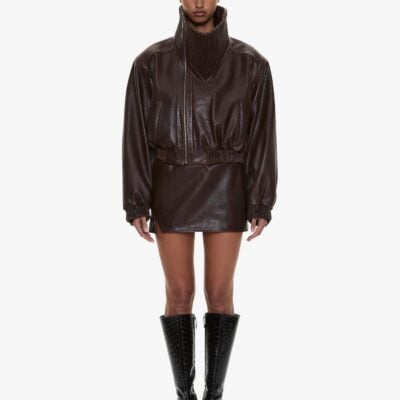 Christopher Esber Alfie Leather Mini Skirt - Image 1