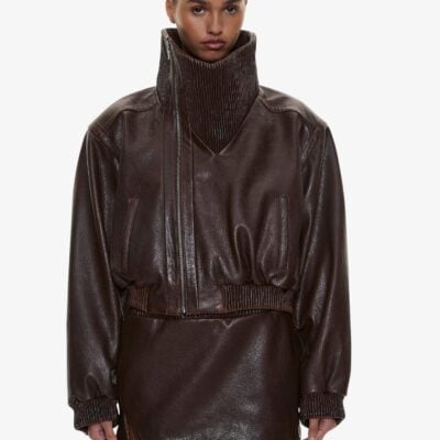Christopher Esber Alfie Leather Mini Skirt - Image 2