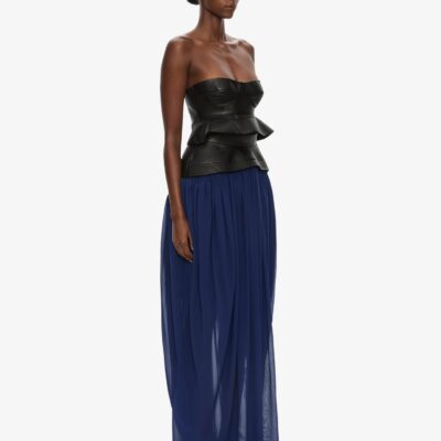 Christopher Esber Bellona Moulded Leather Belted Skirt - Image 2