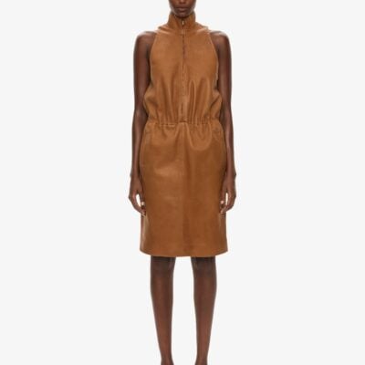 Christopher Esber Dannie Leather Zipped Dress - Image 1