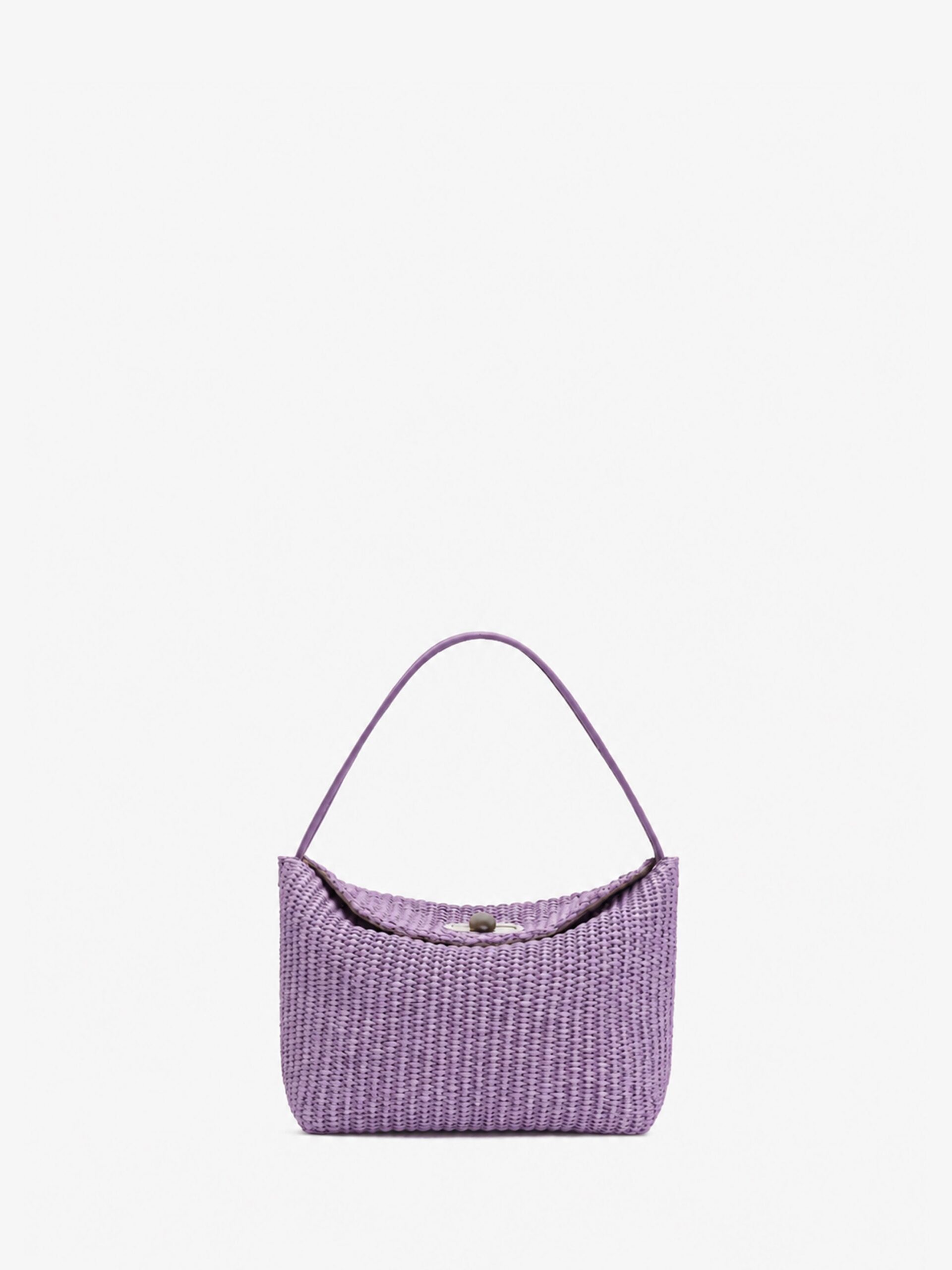 Christopher Esber Turnlock Raffia Mini Bag - Image 1
