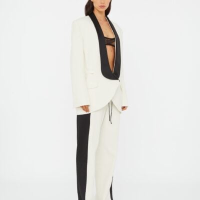 Christopher Esber Tuxedo Contrast Silk Trouser - Image 1