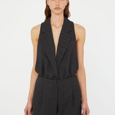 Christopher Esber Facile Tailored Twill Bodysuit - Image 1