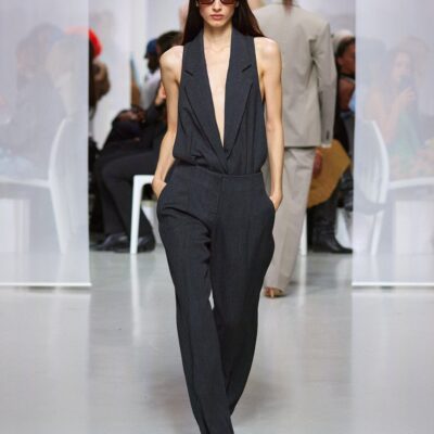 Christopher Esber Facile Tailored Twill Bodysuit - Image 2