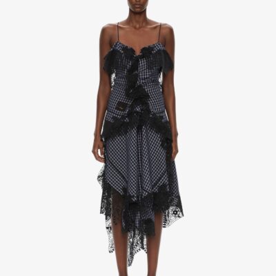 Christopher Esber Embroidered Handkerchief Envelope Cami Dress - Image 1