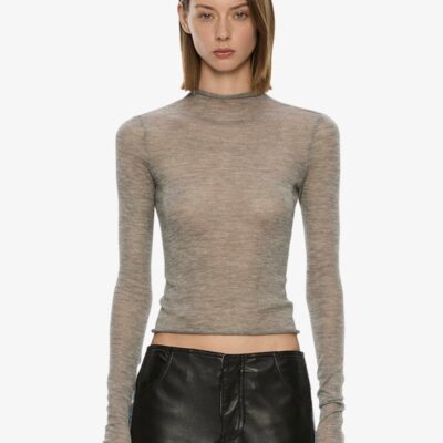 Christopher Esber Lenny Cashmere Long Sleeve Knit Top - Image 1