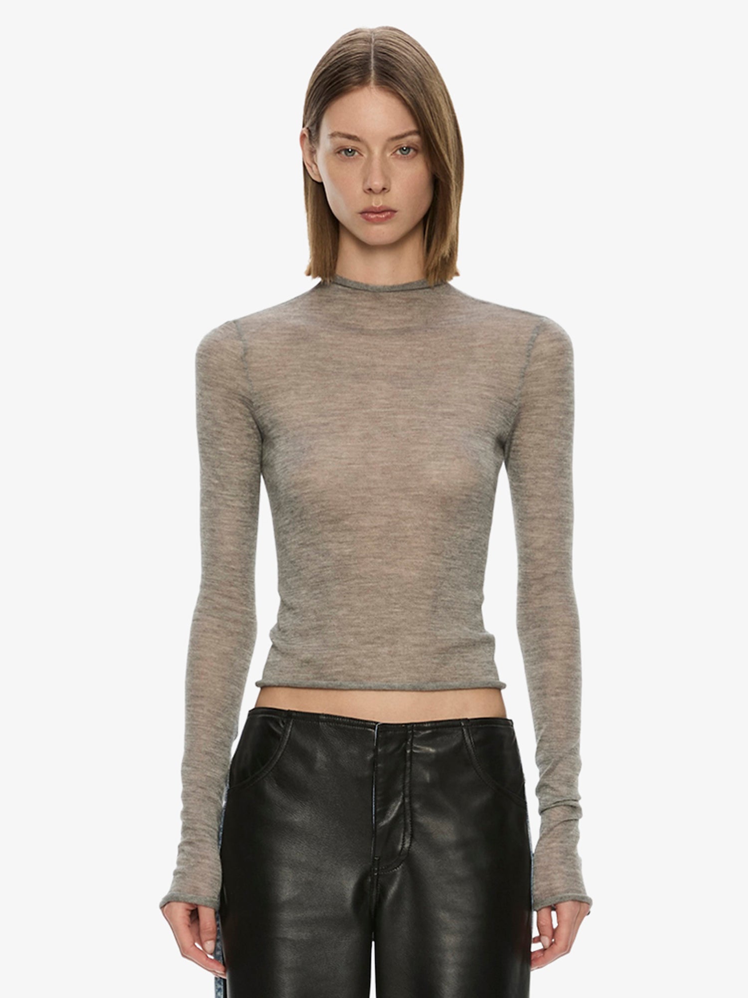 Christopher Esber Lenny Cashmere Long Sleeve Knit Top - Image 1