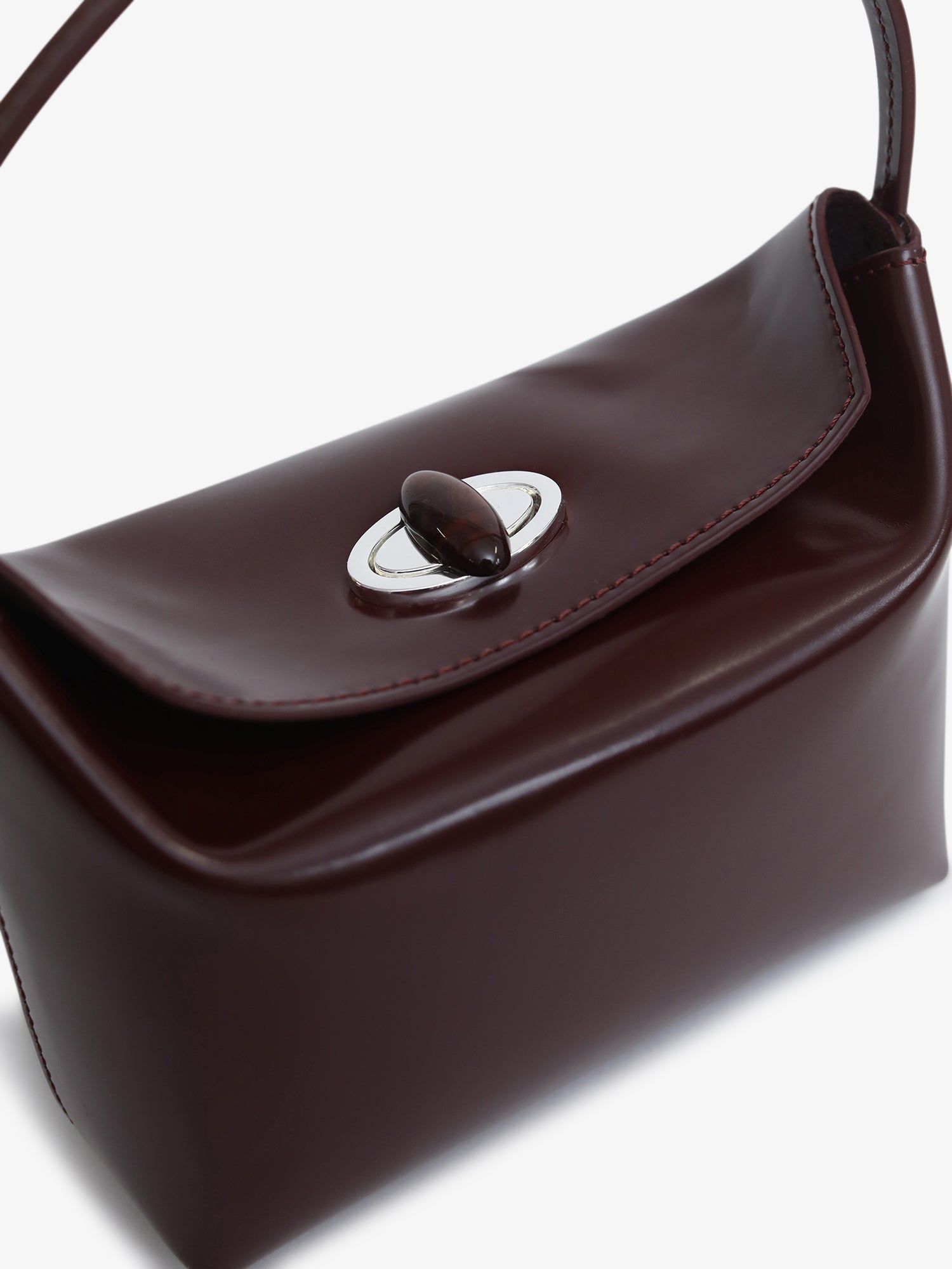 MNCE230826191343024_3 Christopher Esber Turnlock Polished Mini Bag - Image 3
