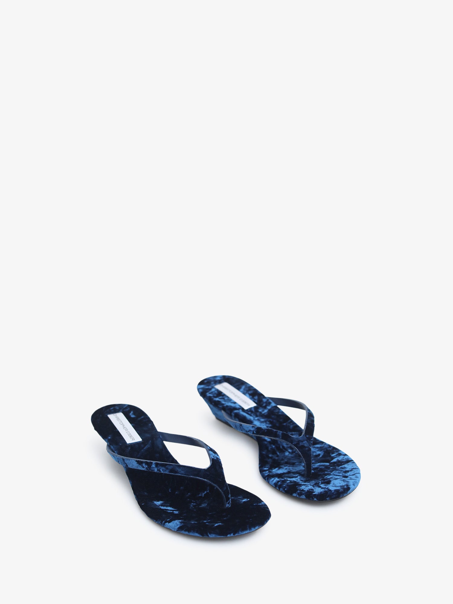 MNCE230826191343038_2 Christopher Esber Scala Velvet Wedge - Image 2