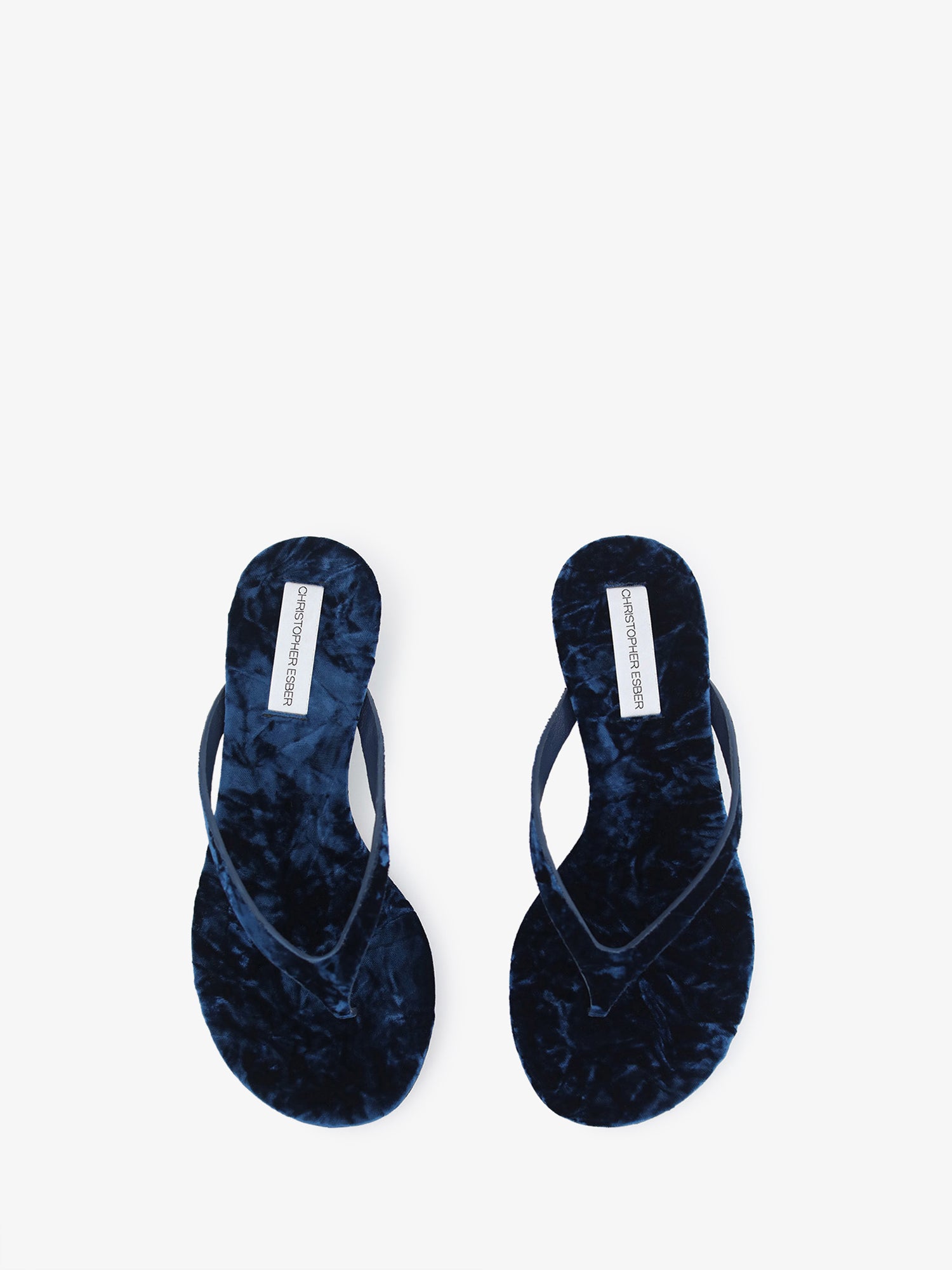 MNCE230826191343038_3 Christopher Esber Scala Velvet Wedge - Image 3