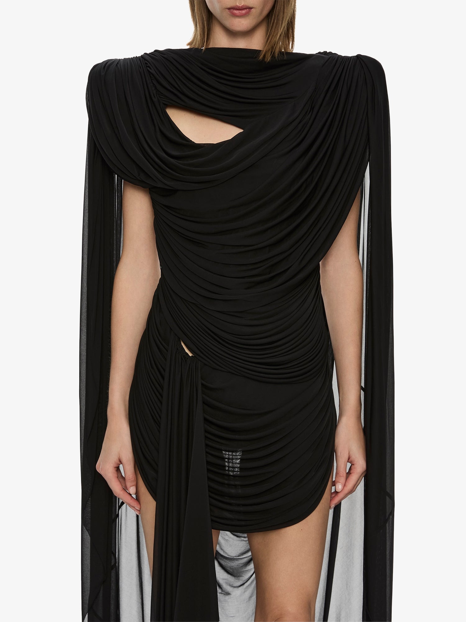 MNCE230826191343052_2 Christopher Esber Torrent Draped Mini Dress - Image 2