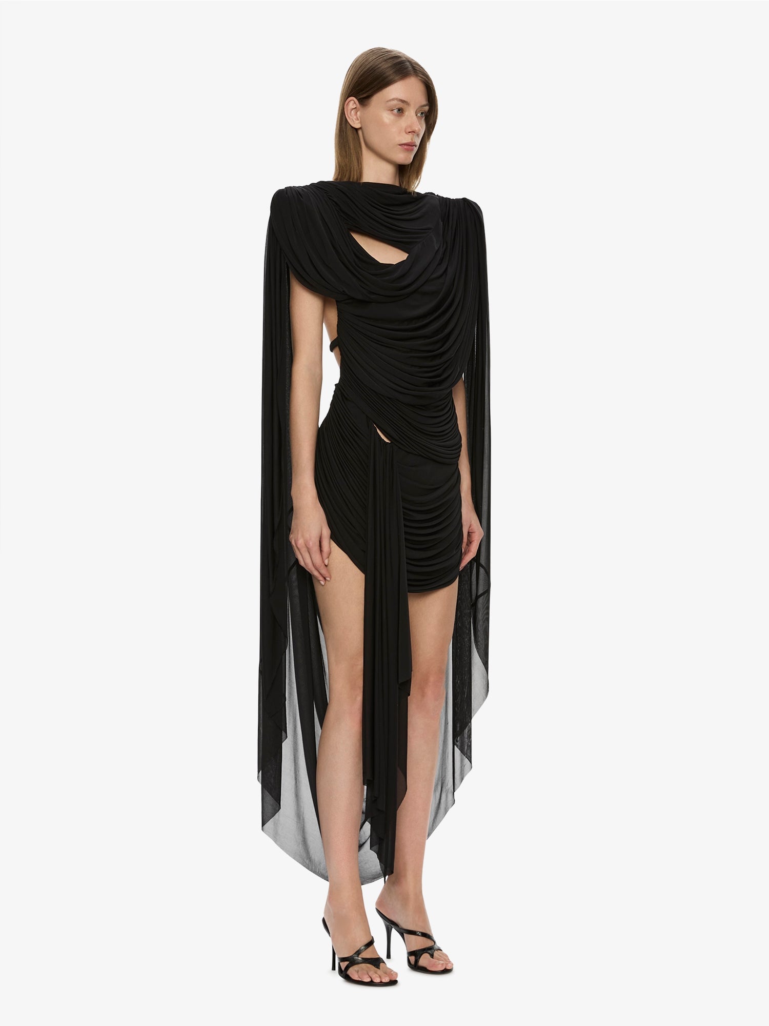 MNCE230826191343052_3 Christopher Esber Torrent Draped Mini Dress - Image 3