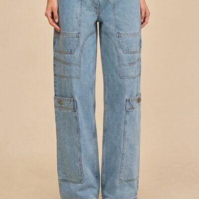 Cult Gaia Wynn Low Rise Denim Pant - Image 2