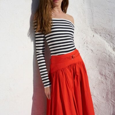CAROLINE CONSTAS Avery Off the Shoulder Knit Top - Image 2