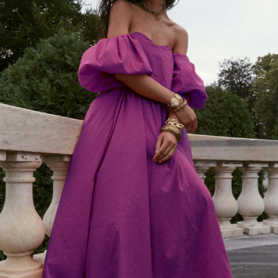 CAROLINE CONSTAS Palmer Off Shoulder Maxi Dress - Image 1